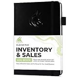 Clever Fox Inventory & Sales Log Book for Small Business – Inventory Ledger Book, Inventory Notebook, Order Tracker Book for Purchases, Sales & Reorders – Undated, Hardcover, A5, Black