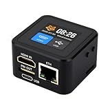 Waveshare Luckfox PicoKVM, Compact IP KVM Remote Management Tool with 1920×1080@60fps HDMI Input, HID Output, 1.54" Touch Display & Case for Efficient Device Control