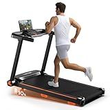 YUEJIQI Treadmills for Home, 3.0HP Quiet Brushless Foldable Treadmill with Incline, Small Space Portable Running Walking Machine, 300 Lbs Capacity with Bluetooth APP & Pulse Monitor