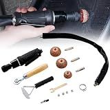 FAITIO Low Speed Air Tire Buffer, Tire Buffer Full Kit Repair Polish Patch Tools with Tungsten Steel 42 mm 55mm Grinder Heads, Inner Liner Wheel Tire Polish Tire Buffing Scrapper Roller