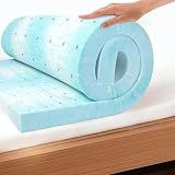 EGO Topper 3 Inch Full Memory Foam Mattress Topper, Cooling Gel Foam Mattress Topper for Pressure Relief, Ventilated Design Bed Topper in a Box, CertiPUR-US Certified, 54"×75", Medium
