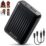 Somido 18400mAh Heated Vest Battery Pack 7.4V Fast Charging Rechargeable Heated Jacket Battery Pack with Digital Display Adapter Cable for ORORO Venustas GOTOBI Weamest TODWARM Arris Glaais Topdot