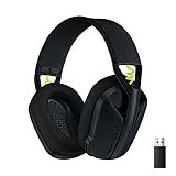 Logitech G435 Lightspeed & Bluetooth Wireless Gaming Headset - Lightweight Over-Ear Headphones, Built-in mics, 18h Battery, Dolby Atmos, PC, PS4, PS5, Nintendo Switch/Switch 2, Mobile - Black
