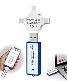 Photo Backup Stick Photo Stick for iPhone and Android 64GB Eliminates Duplicates