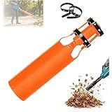Leaf Blower Air Booster, Air Flow Amplifier for Leaf Blower, Turbo Nozzle Extension Boosts Speed & Power for Yard, Doubling up The Amount of Your Leaf Blowers, 2-4 Inch Nozzles (Orange)