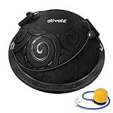 Ativafit Balance Ball Half Exercise Ball Balance Trainer Inflatable Yoga Ball for Home Gym Workouts Core Strength Fitness Half Ball with Resistance Bands, Pump, Support to 660 lbs