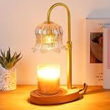 CRMILL Candle Warmer Lamp Electric Timer - Candles Warming Light Height Adjustable Dimmable Warmers Flower Lamps No Flame Heat Warm Melt Wax Jar Modern Home Decor Table Lights for Home Living Bedroom