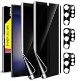 Milomdoi [2+3Pack] For Samsung Galaxy S23 Ultra Privacy Screen Protector [Not Glass] Accessories 2 Pack Film Privacy Screen For Samsung S23 Ultra 5G With 3 Pack Tempered Glass camera lens protector