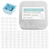SoeFanier 200Pcs Clear O-Ring Switch Dampeners Keycap for Mechanical Keyboard Cherry Mx, White…
