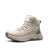 NORTIV 8 Women's Waterproof Lightweight Hiking Boots Ankle Trekking for Outdoor,Size 7.5,Khaki,SNHB241W