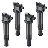 QYL Pack of 4Pcs Ignition Coil Compatible with Hyundai Accent/Kia Rio Rio5/Dodge Attitude #UF499 27301-26640 C1543