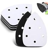 Ceoighe 5 Pcs 6 Holes Foam Sanding Pads with Hook and Loop Backing Sander Mouse Detail Sanding Interface Pad to Increasing Flexibility and Balancing Pressure Compatible with Ryobi Sander