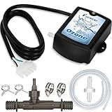 Fuceter Spa Ozone Generator Kit with Venturi Injector, Ozone Generator for Hot Tub, Cold Plunge, 50mg/h Portable Ozone Generator Water, Universal: 110V / 240V (AMP-4 Plug)