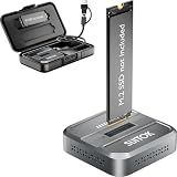 SUITOK M.2 NVMe SATA SSD Reader with Protective Case 10Gbps Triple Cooling