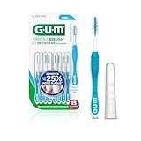 GUM Proxabrush Go-Betweens - Wide - Interdental Brushes - Soft Bristled Dental Picks for Plaque Removal Health - Safe for Braces & Dental Devices, 15 Count