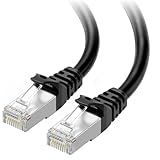 Cable Matters 10Gbps Snagless Long Shielded Cat 6A Ethernet Cable - 200ft, Cat 6A Cable, Cat6A Cord, Ethernet Cord, Black
