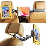LISEN 3 in 1 for iPad Holder for Car Accessories for Women Road Trip Essentials for Travel Truck Backseat Car Organizer Car tv Headrest Tablet Holder iPad Car Mount for Kids Fire Tablet 4.7-11"