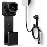 EV Charger Holder - Tesla Connector, Nozzle Holster Dock and J-Hook Combination, EV Cable Holder Wall-Mount Electric Vehicle Charger