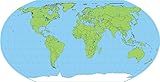 8” x 16” Unlabeled World Practice Map, 30 sheets in a pack for Social Studies, Geography, Map Activities, Drill and Practice, Current Event Activities, Learning Games and more
