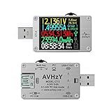AVHzY USB Power Meter USB 3.1 Tester Digital Multimeter Current Tester Voltage Detector Lua Interpreter Integrated DC 26V 6A PD 2.0/3.0 QC 2.0/3.0/4.0 pps Trigge