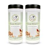 Fresh Eggs Daily Egg Wipes – Enzyme-Based Egg Cleaner for Backyard Chickens, No Rinse Needed, Natural Enzyme Formula - Natural Cleaning Wipes (2-Pack)