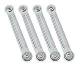 4/Pack Glider Bearing Arm Brackets Replacement Patio Glider Parts Rocker 9" Overall Length, 7-1/2" from Hole to Hole (9 Inch)