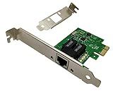 Tenext Realtek Chipset 1 Gigabits Gbps PCIe PCI Express Ethernet Network Interface Card Adapter with Low Profile Bracket for Desktop PC/Mac(No Software)