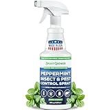 All Natural Peppermint Oil Insect & Pest Control Spray Repels Mice, Spiders, Ants, for Home, Indoor, Outdoor, Garden Maximum Strength Smart Grower Ready to Use 16 FL OZ