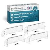 Eureka Air Vent Deflector - Redirect Airflow - Fits 10" to 14" Wide Floor, Wall, Ceiling Vent Registers - Multi-Surface Use - Strong Neodymium Magnets and 3M Adhesive Tabs Included - 4-Pack