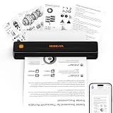 Rongta Thermal Portable Printers Wireless for Travel, Bluetooth Mobile Printer, Inkless Printer for School/Office/Home Use, Compatible with Android,iOS & Laptop (Black)