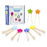 Educational Insights Easy Tweezies Small Group Set – Fine Motor Toys for Kids, Sensory Bin Tools, Preschool Classroom Must Haves & Therapy Toys, Wooden Tweezer Activity Kit for Toddlers Ages 3+