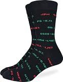 Good Luck Sock Men's Stock Market Socks, Adult, Shoe Size 7-12