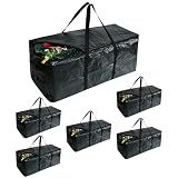 Demao Black Large Moving Bags,6 Pack Heavy Duty Storage Bags,Packing Bag with Handles & Zippers,Foldable Moving Tote Storage Box for Clothes,Relocation,College Dorm & Travel Storage-Moving Essentials