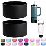 2-Pack Silicone Boot for Stanley cup 30 oz 40 oz, Boots for Stanley Cup Accessories,Non-Slip Tumbler Bottom Protector Cover,Noise Reduction Protective Sleeve for Quencher H2.0 / IceFlow 20 oz 30 oz