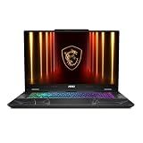 msi Cyborg 17 17.3" FHD 144Hz Gaming Laptop: Intel Core 7-240H, NVIDIA Geforce RTX 5060, 16GB DDR5, 1TB NVMe SSD, Type C, Wi-Fi 6E, Win 11 Home: Translucent Black B2RWFKG-074US