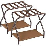 AMHANCIBLE Luggage Rack, Set of 2, Foldable Suitcase Stands for Guest Room