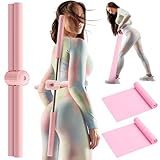 Gilprop 3 in Total -1 Pcs Posture Corrector Yoga Stick Cross Adjustable for Women and 2 Pcs Resistance Bands Retractable for Upper and Lower Back Pain Relief Pole Neck Hump Equipment