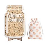 TINGKU 25 Tokens Smart Cookies Class Reward Jar with Magnetic for Kids, Personalized Incentive Jar Reward Chore Chart for Child, Positive Behavior Classroom Management Tool Home Potty Training