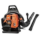 PROYAMA 72CC Gas Backpack Leaf Blower, 2-Cycle 880CFM 275MPH Gas Powered Engine, 2 in 1 Nozzle Low Vibration and Ergonomic Design with Cruise Control for Outdoor GardenYard Cleaning and Snow Removal