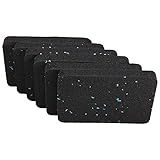 BestXD Heavy Duty Treadmill Mat Pads - 6 PCS 0.55" Ultra-Dense Rubber Anti-Vibration Pads - Professional Grade Floor Protection for Large Machines and High-Impact Use