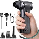 VANTRUE POWER T150 Compressed Air Duster, Mini Hand Blower 110000RPM, 3-Gear Handheld Cordless Blower with Fast Charging, Portable Electric Air Blower for PC, Car, Outdoor, Keyboard