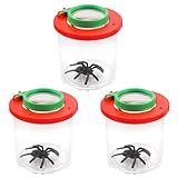 Insert Bug Viewer Magnifier Backyard Explorer Insect Bug Viewer Collecting Kit for Children and Kids Bug Catcher (BugJars3PCS)