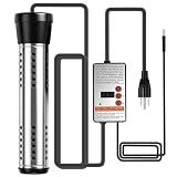 Hot Tub Heater -Portablepool Heater-1500W-Digital Display Temperature Control and Dry-Burn Protection-for Bathtubs-Buckets-Small Pools