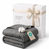 AN Cooling Weighted Blanket for Adults, 60" x 80" 15lbs Queen