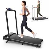UREVO Strol 2E Pro Smart Walking Pad Treadmill with APP, 12% Incline, Compact Walking Pad with Safety Handle, Plug & Play, Desk Treadmill with LED Display, Walking & Running for Home Office