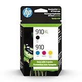 HP Original 910 Cyan, Magenta, Yellow / 910XL Black Ink Cartridges (4-Pack) | Works OfficeJet 8010, 8020 Series OfficeJet Pro 8020, 8030 Series | Eligible for Instant Ink | 3JB41AN