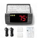 Digital Temperature Controller XR06CX-4N1F1 for Commercial Refrigeration, Fit for XR06CX-4AHFILS, 120V 50-60Hz, Compatible with Dixell Programmable Refrigerators/Freezers, Dual NTC Probes