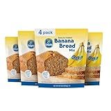 Chiquita™ Banana Bread and Muffin Mix – Moist, Easy-to-Make, No Preservatives - Just Add Bananas, Egg and Water - 13.7 Oz (Pack of 4)
