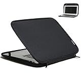 Inntzone Laptop Sleeve 11.6-Inch Case Foldable Slim Chromebook Cover Protective Bag - Black