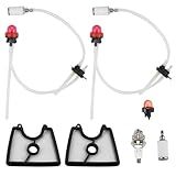 Hettluo 581798001 Fuel Line 581798001 Air Filter Kit for Husqvarna 125B Fuel Line Kit 125 B 125BX 125BVX Handheld Leaf Blower with Fuel Filter Grommet Primer Bulb Spark Plug